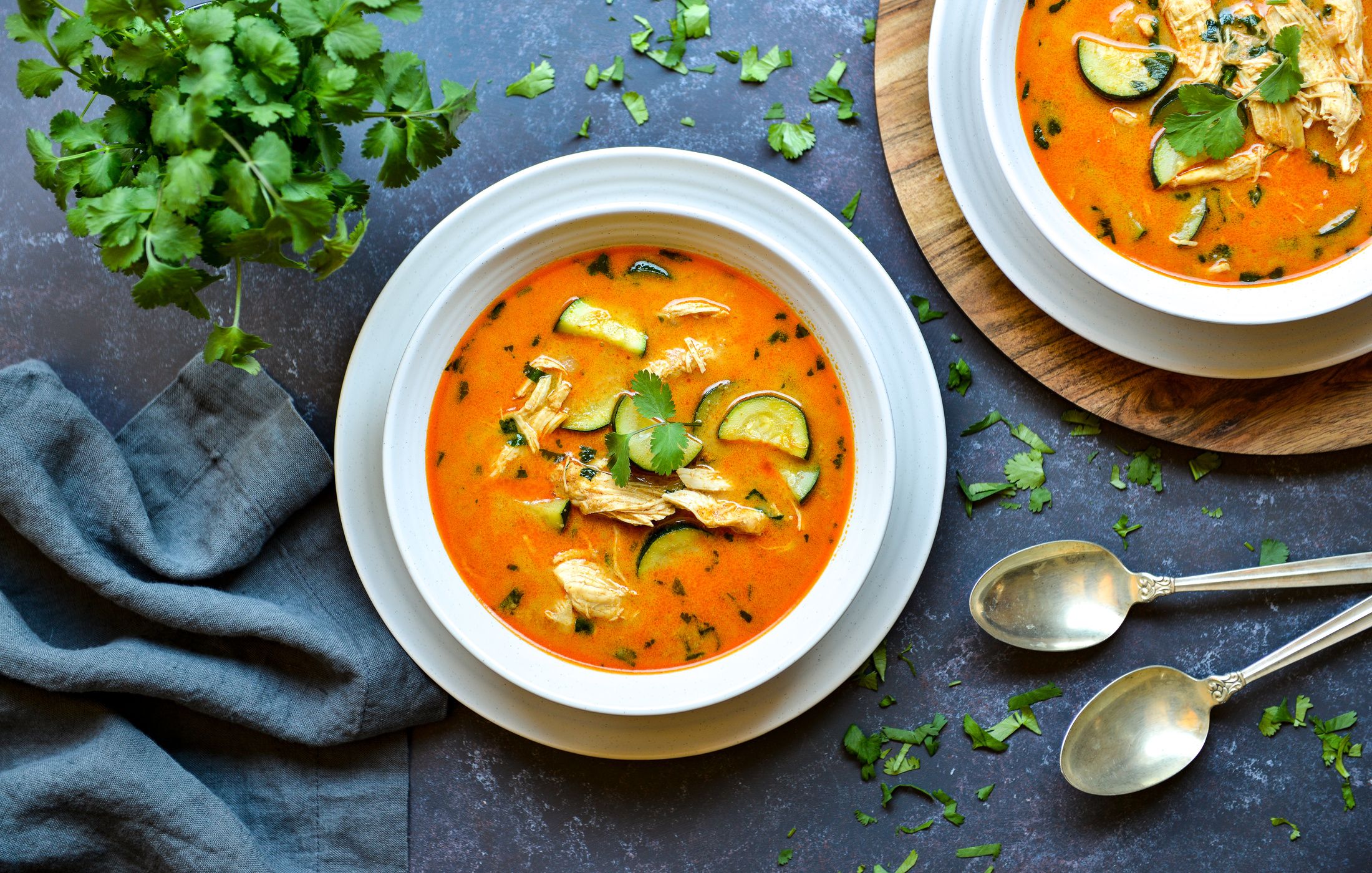 Instant Pot Thai Chicken Peanut Soup Nourishing Meals